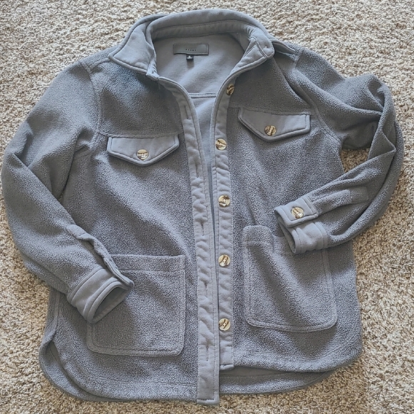 Blank NYC Gray Shirt Jacket - Picture 1 of 6